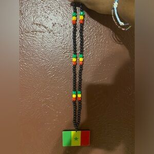 African embroidered necklaces